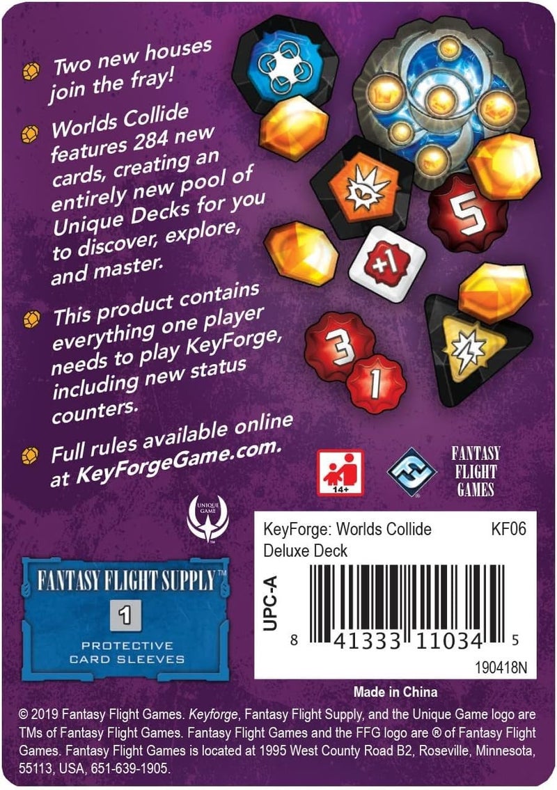 Fantasy Flight Games KeyForge Worlds Collide Deluxe Deck Expansion | Fast-Paced Card Came | Strategy Game for Adults and Teens | Ages 14+ | 2 Players | Average Playtime 45 Minutes | Made by Fantasy Flight Games - Image 2